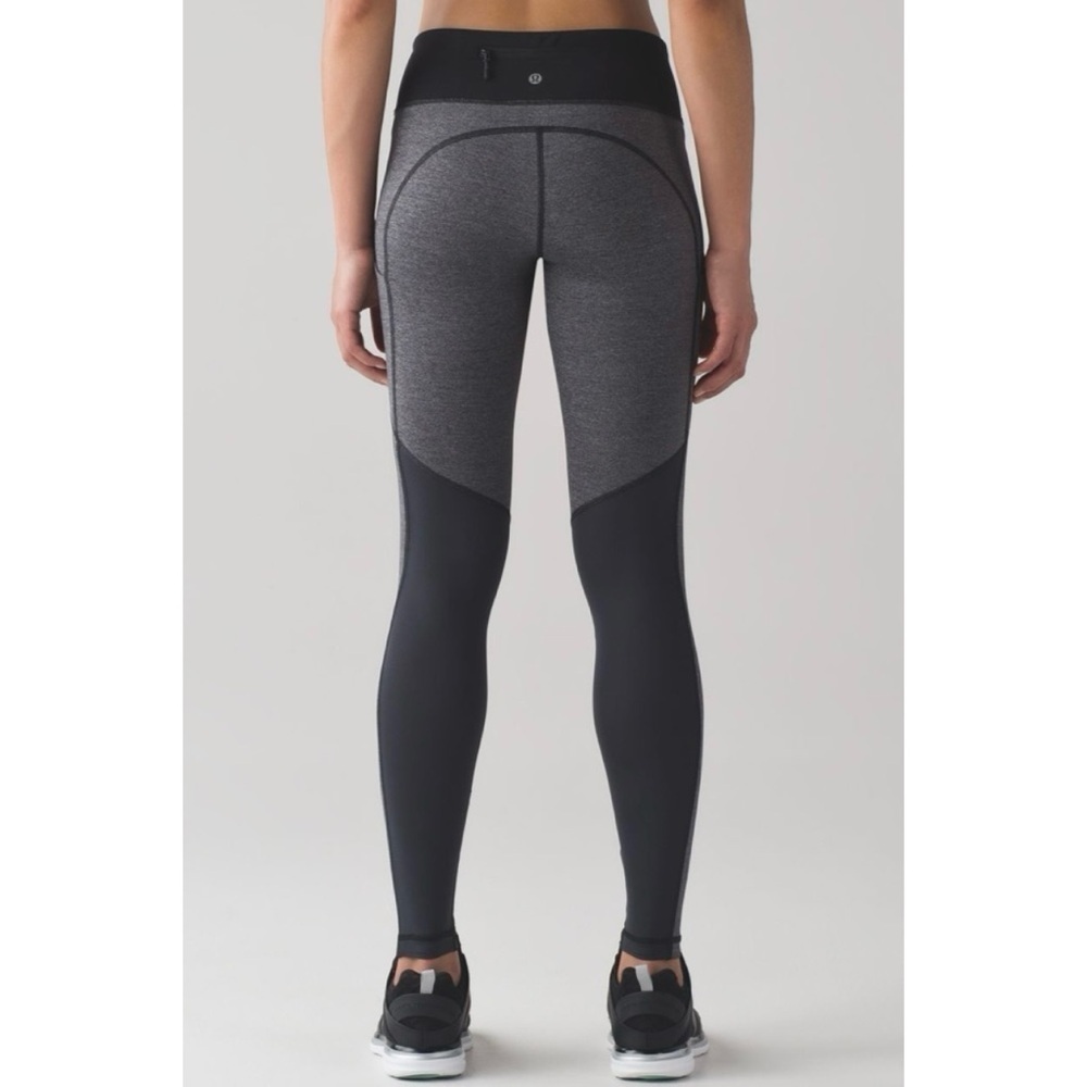 LULULEMON Heathered Black / Deep Coal Speed Tight V Leggings